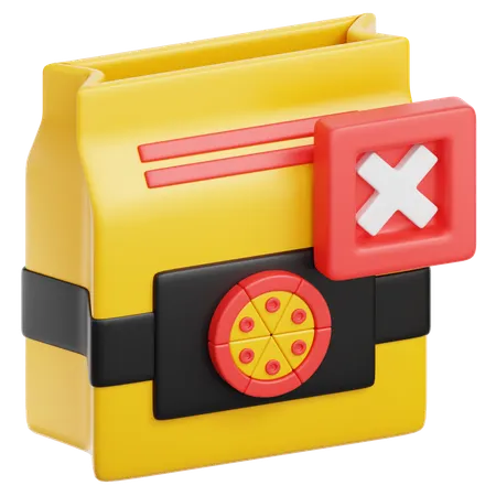 Food Order Cancellation  3D Icon