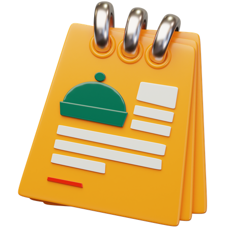 Food Order List  3D Icon