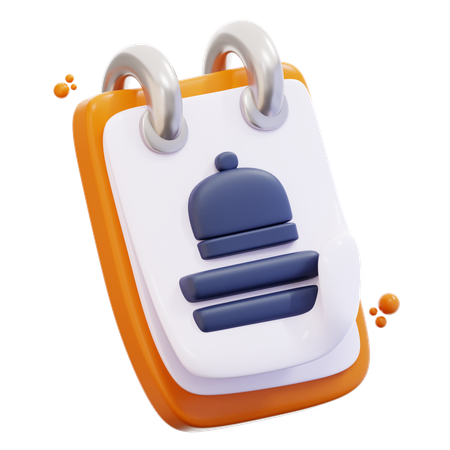 Food Order List  3D Icon