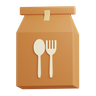 3d food carton illustration
