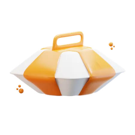 3 D Rendering Food Package Illustration 3D Icon