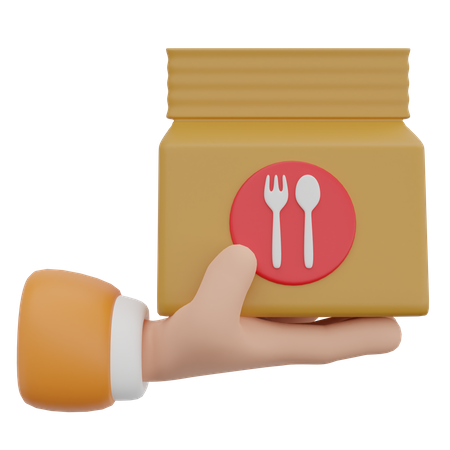 Food Package  3D Icon