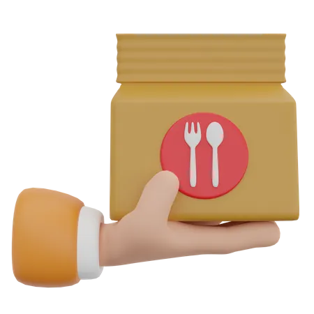 Food Package  3D Icon