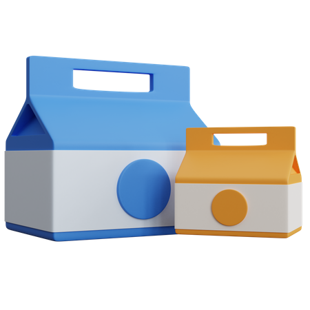 Food Package  3D Icon