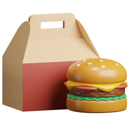 Food Package  3D Icon