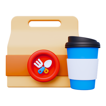 Food Package  3D Icon