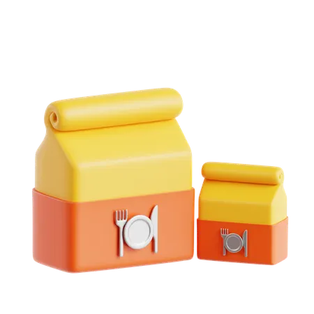 Food Package  3D Icon