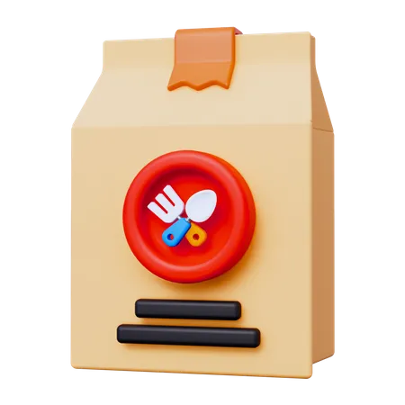 Food Package  3D Icon