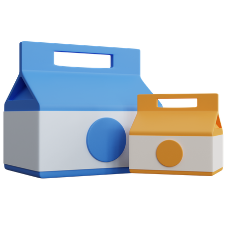 Food Package 3D Icon