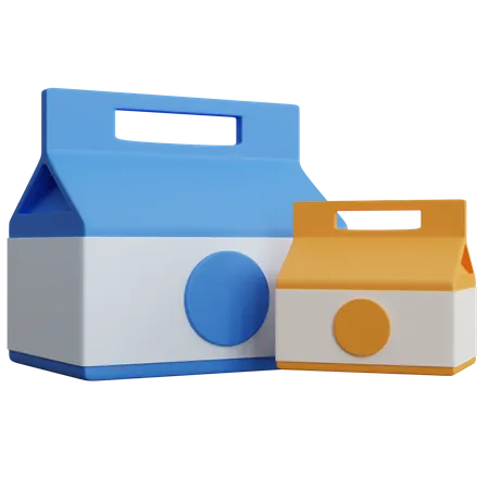 Food Package 3D Icon
