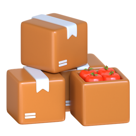 Food Packets  3D Icon
