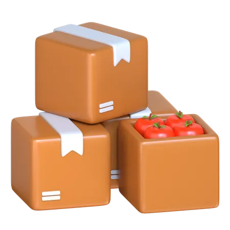Food Packets  3D Icon