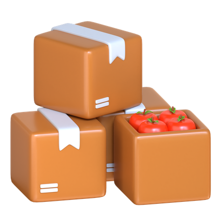 Food Packets  3D Icon