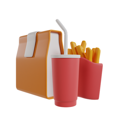 Food Parcel  3D Icon