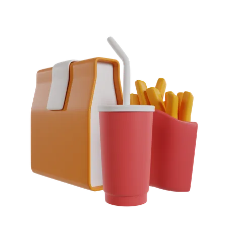 Food Parcel  3D Icon