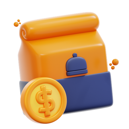 Food Payment  3D Icon