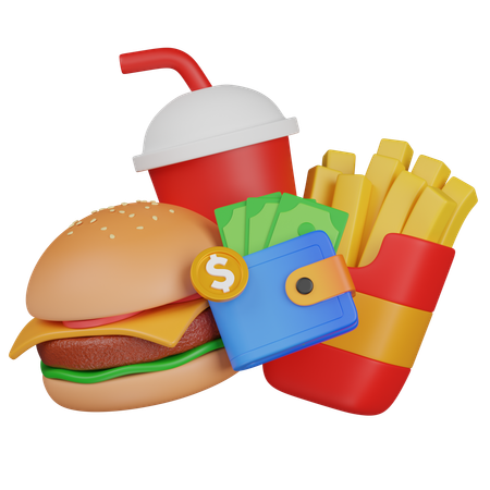 食事代金  3D Icon
