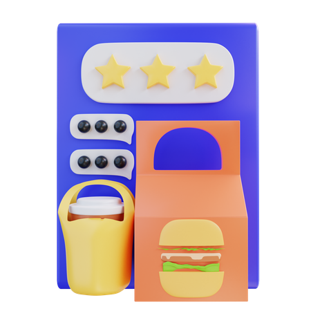 Food Rating 3D Icon