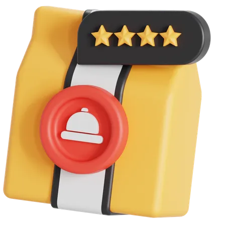 Rating Restaurant And Food 3D Icon