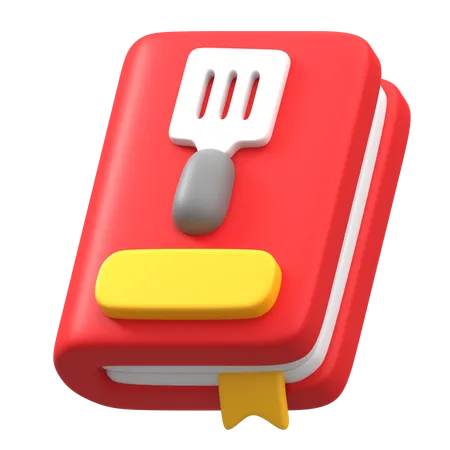 Food Recipe Book  3D Icon