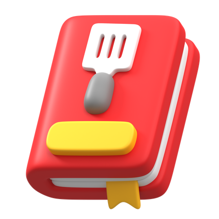 Food Recipe Book  3D Icon