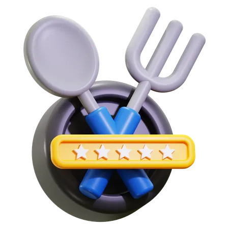 食べ物レビュー  3D Icon