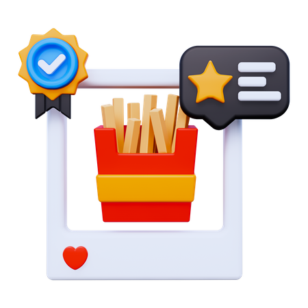 Food Review  3D Icon