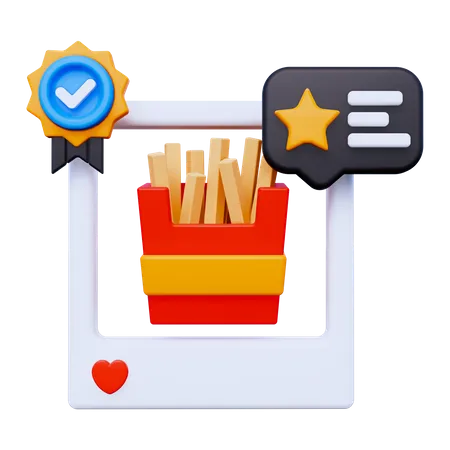 Food Review  3D Icon