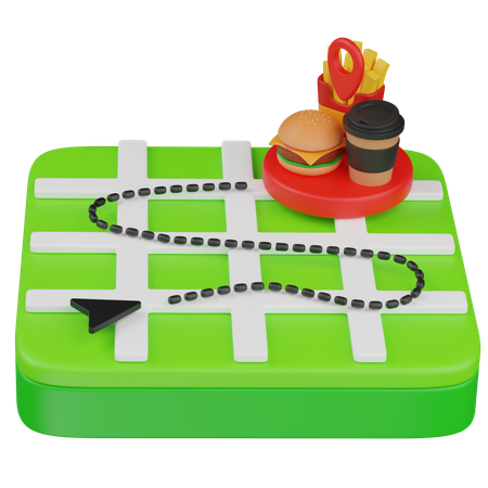 食料ルート  3D Icon