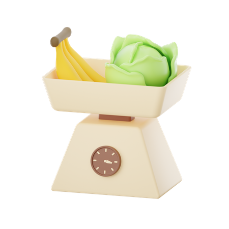 Food Scale  3D Icon