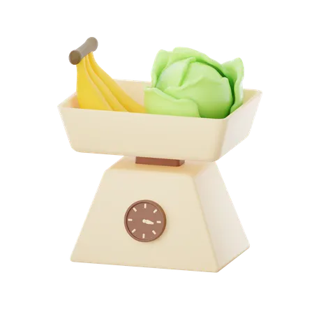 Food Scale  3D Icon