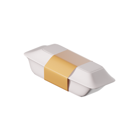 Food Sealed Box  3D Icon