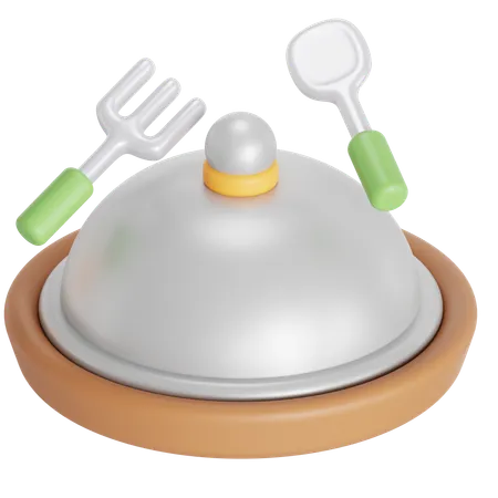 Serving The Food 3D Icon