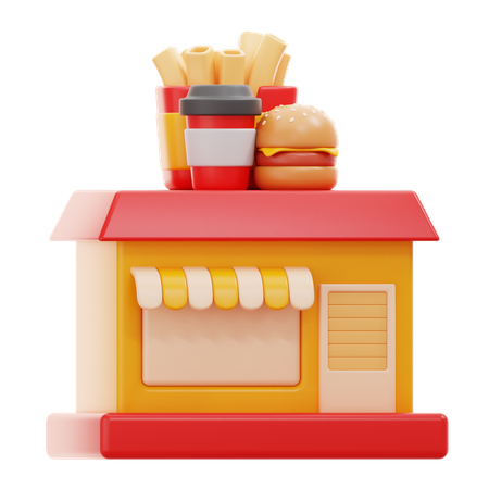 Food Shop  3D Icon