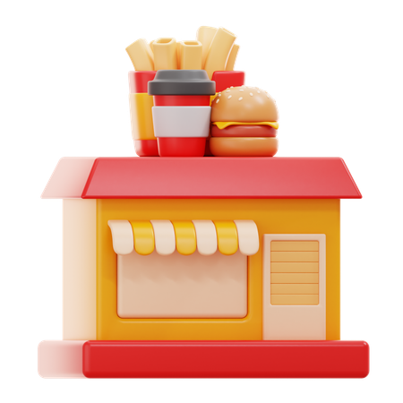 Food Shop  3D Icon