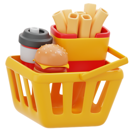 Food Shopping  3D Icon