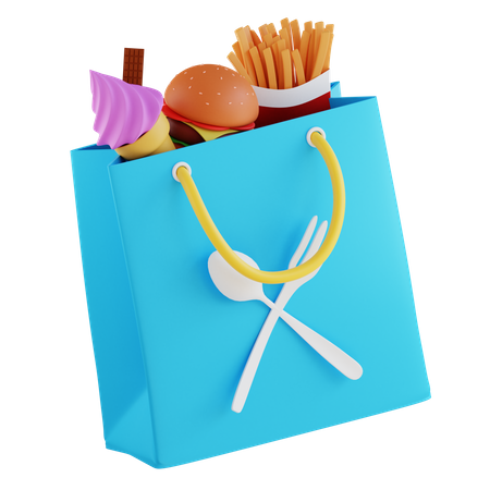 Food Shopping 3D Icon