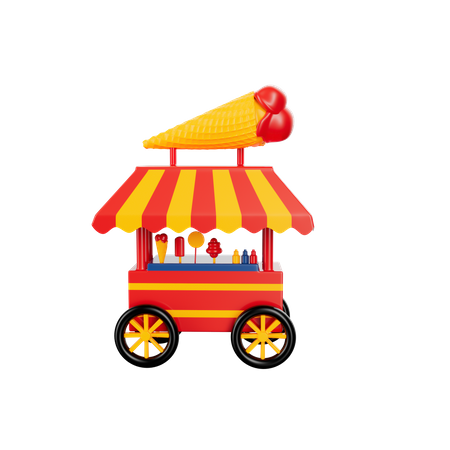 Food Stall  3D Icon