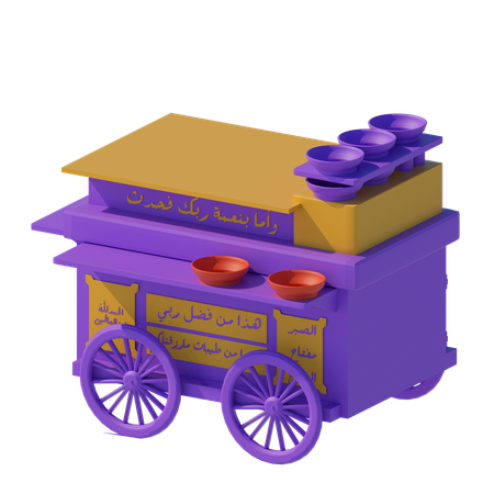 Food Stall  3D Icon