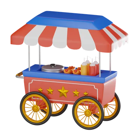 Food Stall  3D Icon