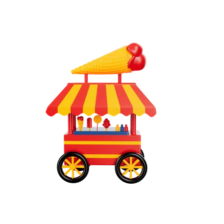 Food Stall  3D Icon