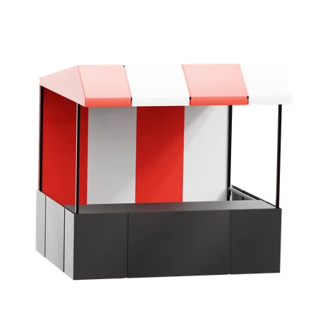 Food Stand  3D Icon