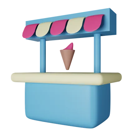 Food Stand  3D Icon