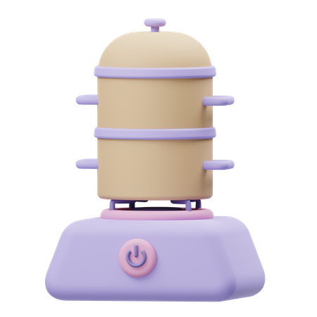 Food Steamer  3D Illustration