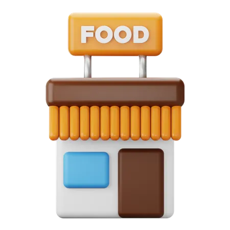 Food Store 3D Icon