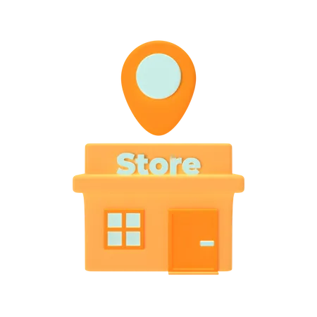 Food Store Locations  3D Icon