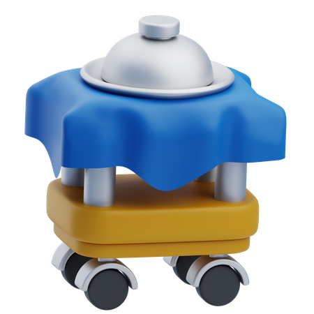 Food Trolley  3D Icon