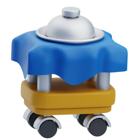 Food Trolley  3D Icon