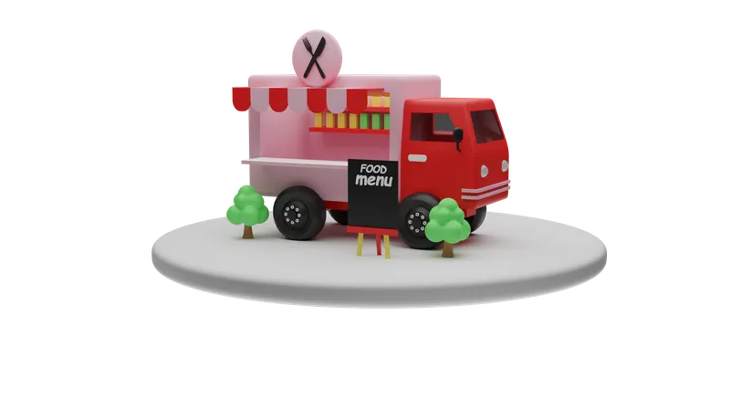 Food Truck  3D Icon