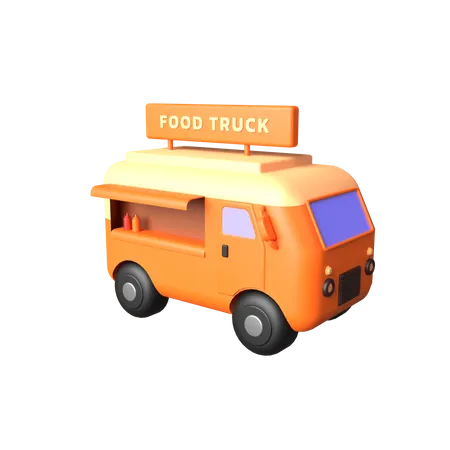 Food Truck  3D Icon